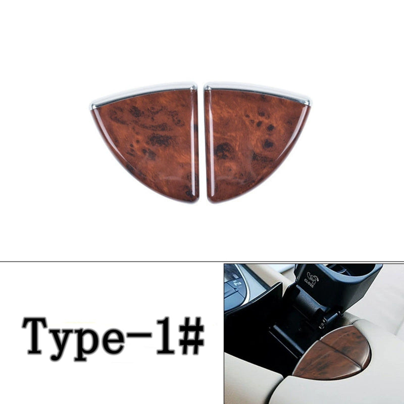 Wood Pattern Center Armrest Switch Button Cap for Benz  W211 E-class 2004-2008