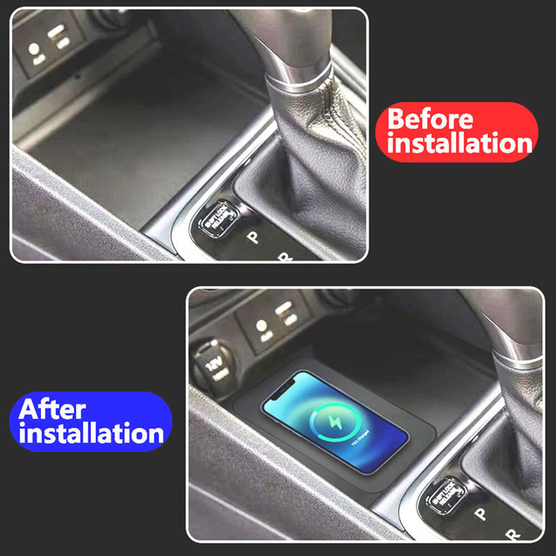 WXZOS Center Console Phone Wireless Fast Charging Pad for Hyundai Accent 2018