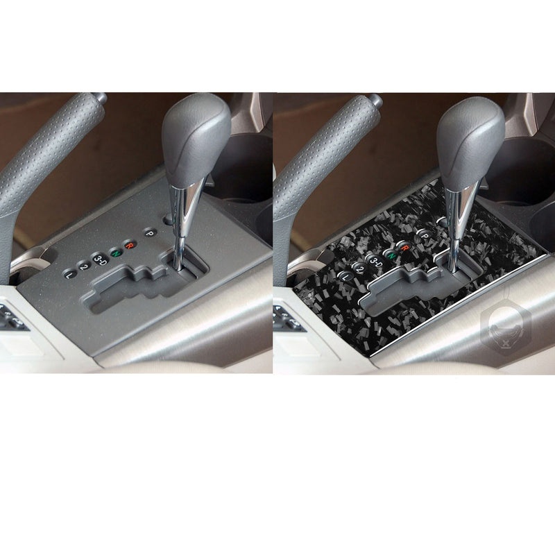 WXZOS Genuine Carbon Fiber Gear Shift Knob Lever Panel Trim for Toyota RAV4 2006-2013