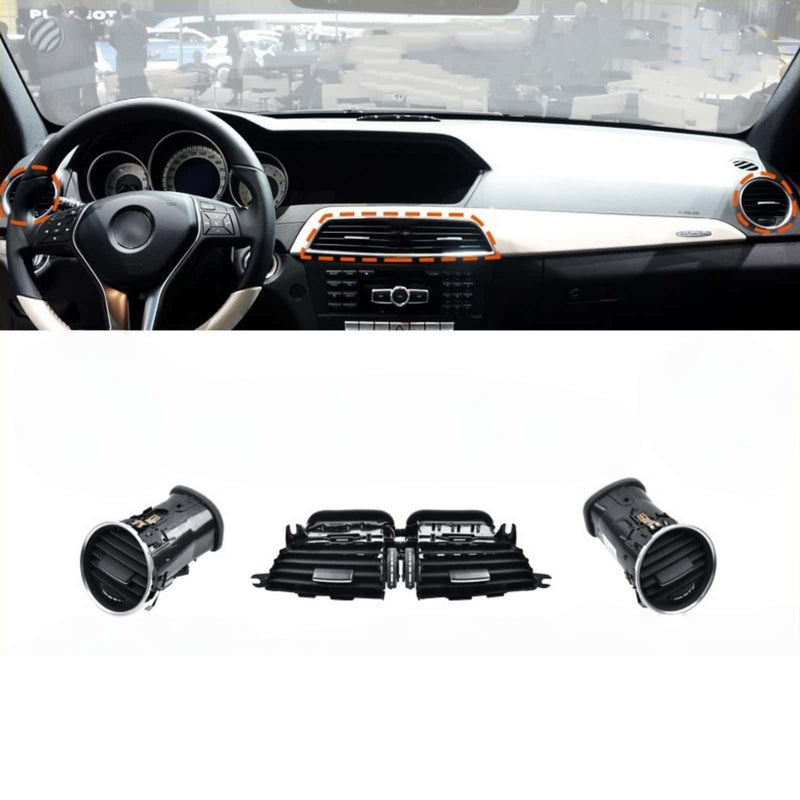WXZOS Car Dashboard Air Vent Replacement for Mercedes-Benz W204 S204 C-Class 2011-2014