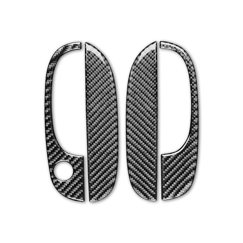 WXZOS Genuine Carbon Fiber Exterior Door Handle Trim for BMW Z4 E85 2003-2008