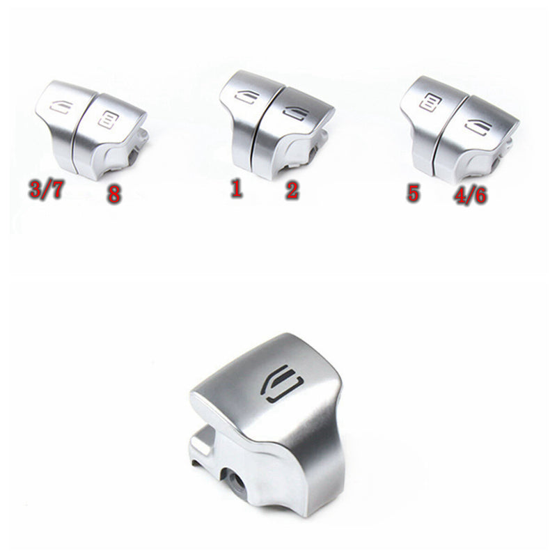 WXZOS Power Window Switch Button Replace Cover for MercedesBenz W214 E-Class 2024-2026