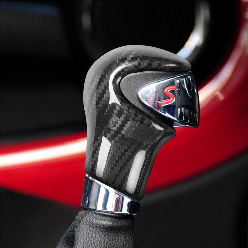 Carbon Fiber Gear Shift Knob Cover Trim for Mini Cooper R58 R59 R60/61 2011-2015