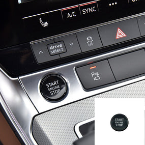 Black Start Stop Switch Push Button Cover for Audi 2019-22 A6 allroad RS6 Avant