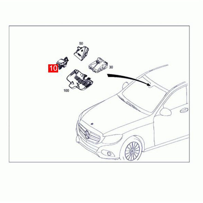 Rain and Light Sensor A2059006615 for Mercedes Benz W205 C-class Sedan 2015-2019