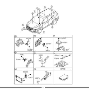 954302W750RJ5 Engine Start Stop Switch Button for Hyundai Santa Fe 2013-2014