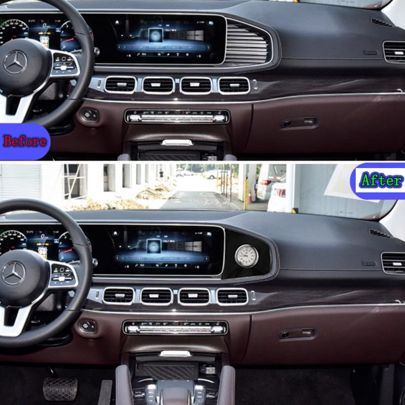 WXZOS Dashboard Instrument Screen Clock Trim for Mercedes-Benz W166 GLS 2020-2024