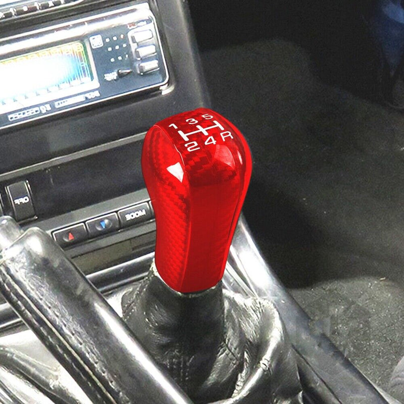 Genuine Carbon Fiber Gear Shift Knob Handle Cover Fit for Nissan GT-R 1989-2002