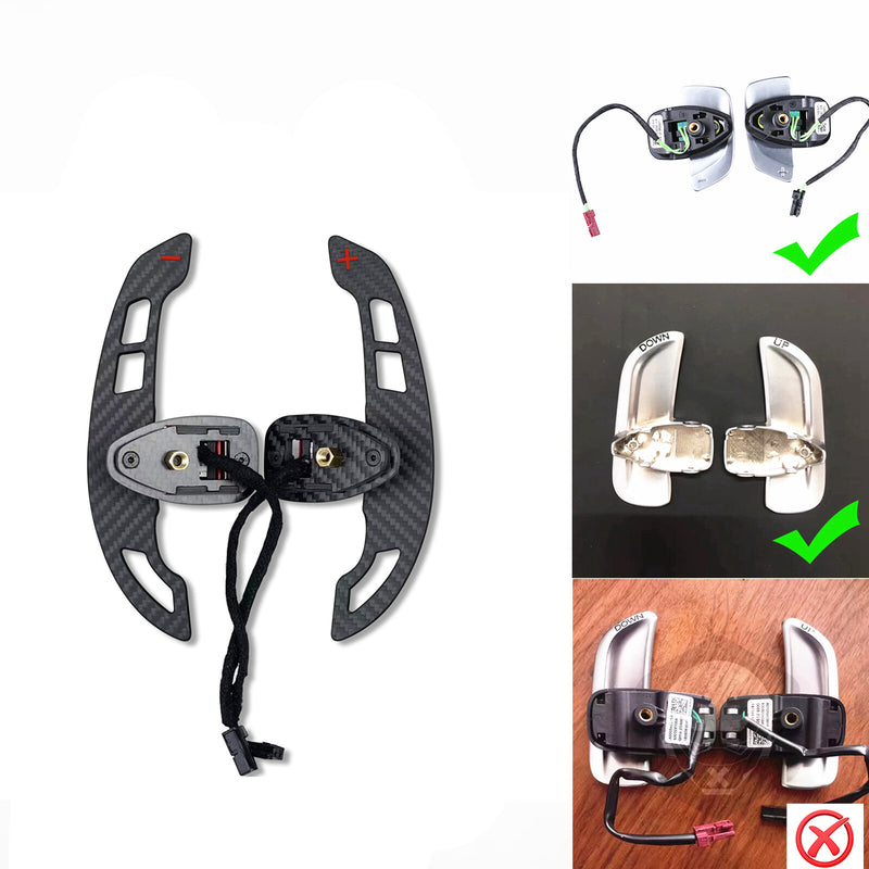 WXZOS Magnetic Carbon Fiber Gear Shifter Paddle for Mercedes R172 SLC-Class 2016-2020