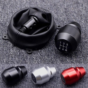 5Speed Aluminum Alloy Gear Shift Knob w/Gaitor Boot for Honda Civic 2006-2011 MT