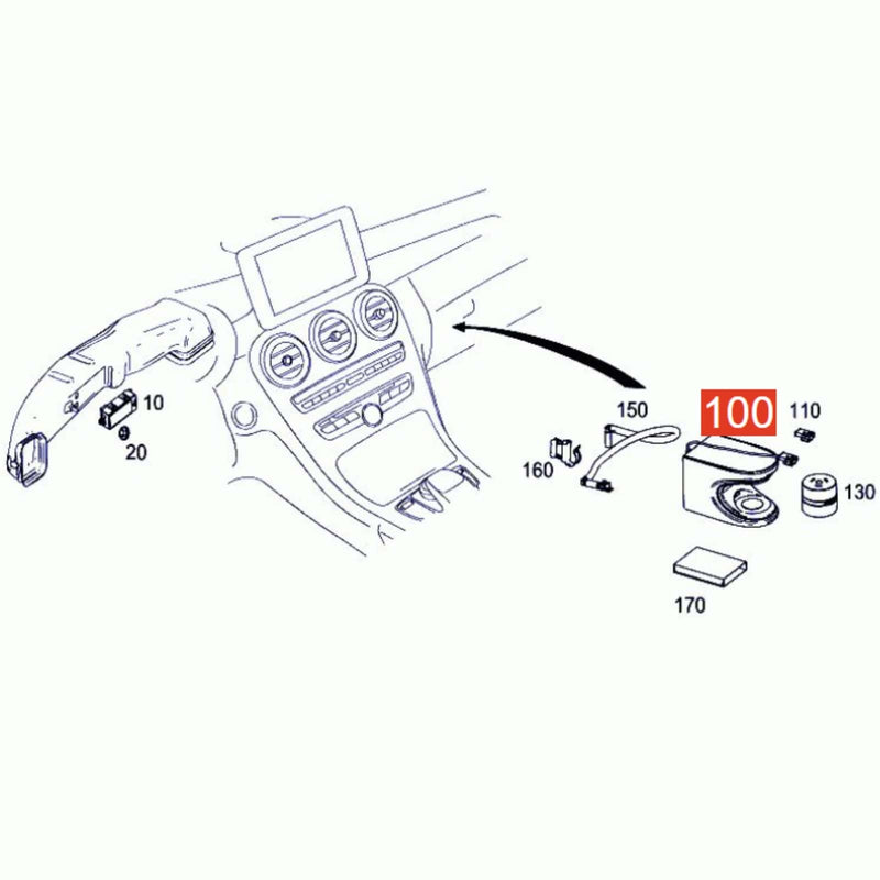 WXZOS Fragrance & Air Ionizer System Kit for Mercedes-Benz AMG GT (X290) 2019-2020