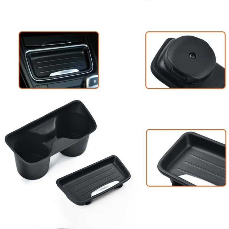 WXZOS Center Console Cup Holder Storage Tray for BMW F30 F31 F34 GT 3series 2013-2018