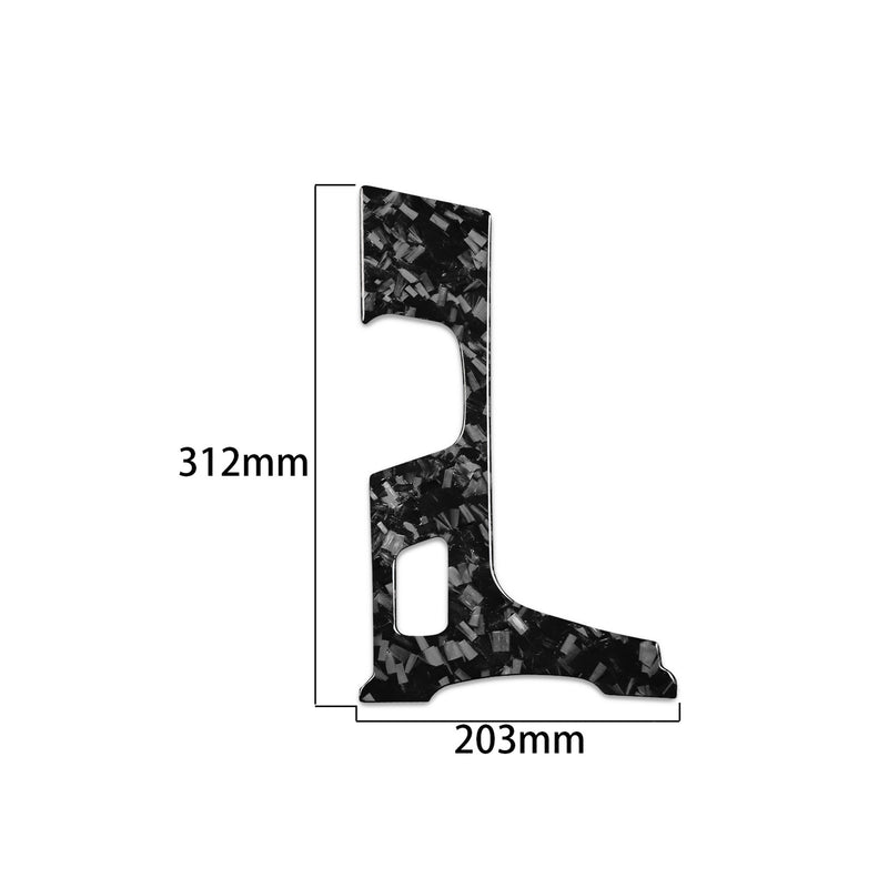 WXZOS Genuine Carbon Fiber Gear Shift Knob Lever Panel Trim for Cadillac XT5 2016-2017
