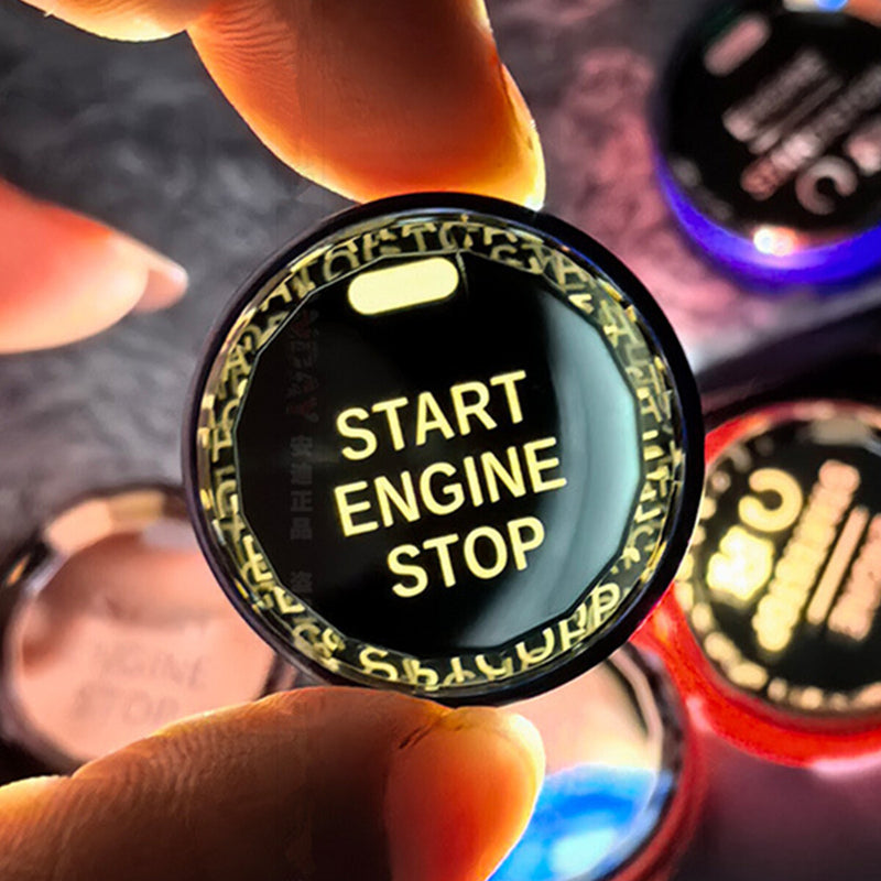 WXZOS Crystal Start Stop Ignition Switch Push Button Cover for Ford Mustang 2018-2023