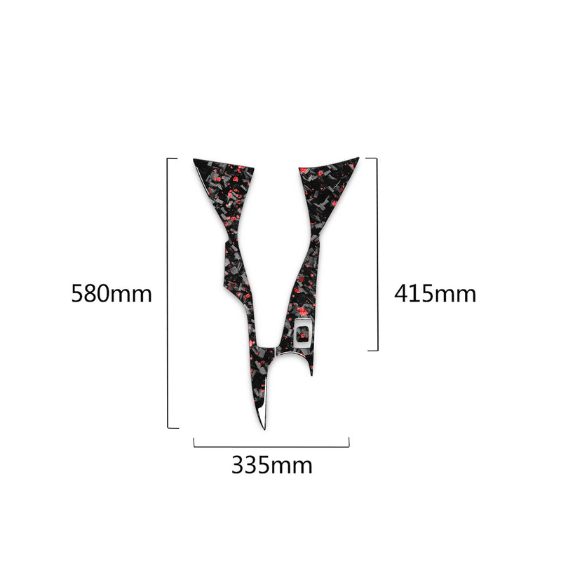 WXZOS Genuine Carbon Fiber Gear Shift Lever Panel Trim for Chevrolet Camaro 2017-2019