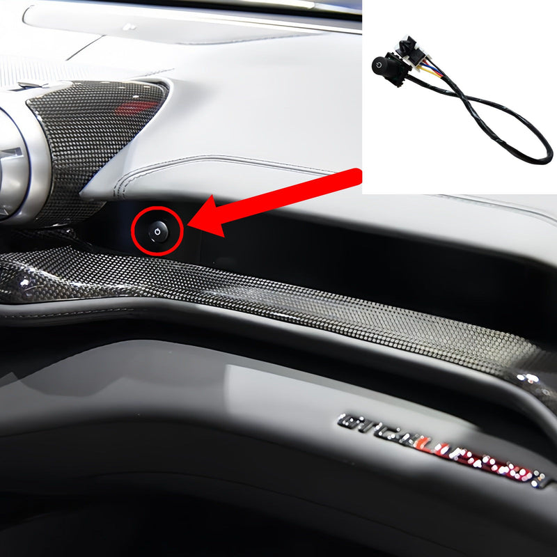 WXZOS Dashboard Passenger Display Switch Button for Ferrari GTC4Lusso 3.9T 2016-2019