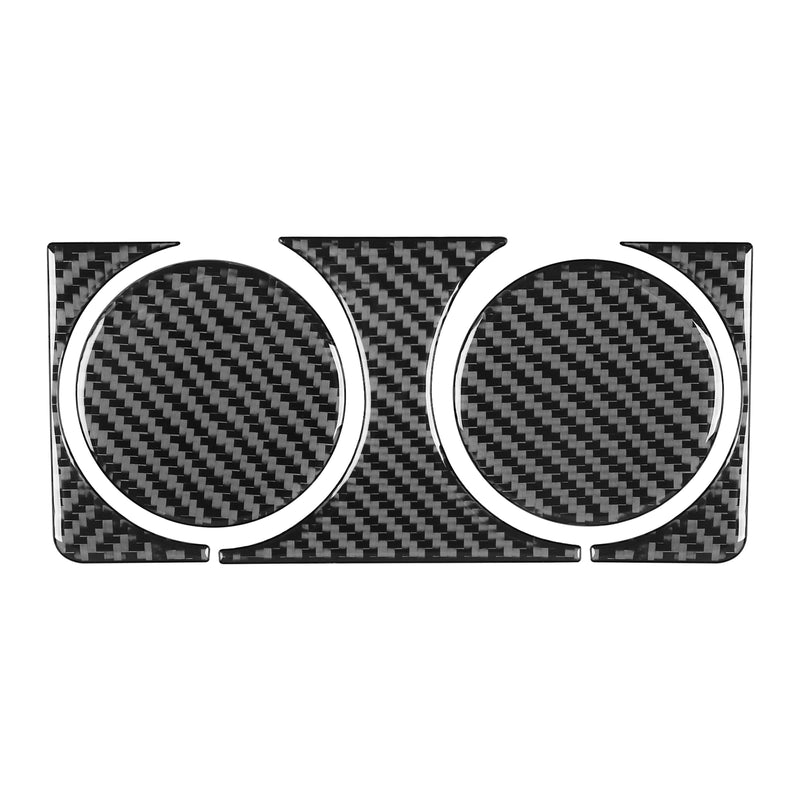 WXZOS Genuine Carbon Fiber Rear Cup Holder Trim for Mercedes W206 C-class 2022-2024