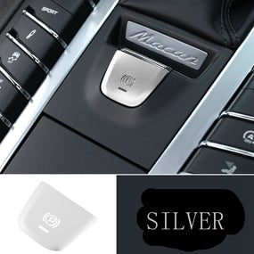 Silver Aluminum Parking Brake P Button Switch Trim Cover for Porsche 16-19 Macan