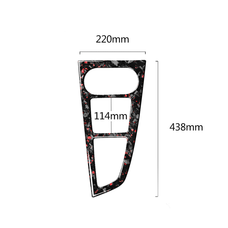 WXZOS Genuine Carbon Fiber Gear Shift Lever Panel Trim for Audi A5 S5 RS5 2017-2019