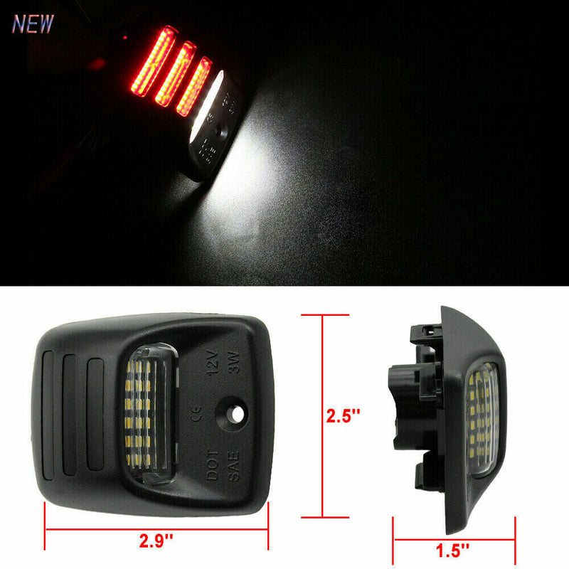 2Pcs LED License Plate Light Lamp For Toyota  Tundra 03-13 Tacoma 05-15