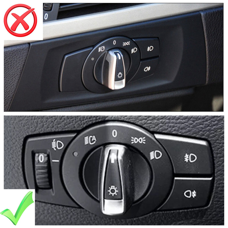 WXZOS 1PC Headlight Fog Light Control Switch for BMW E90 E91 E92 E93 3series 2008-2013