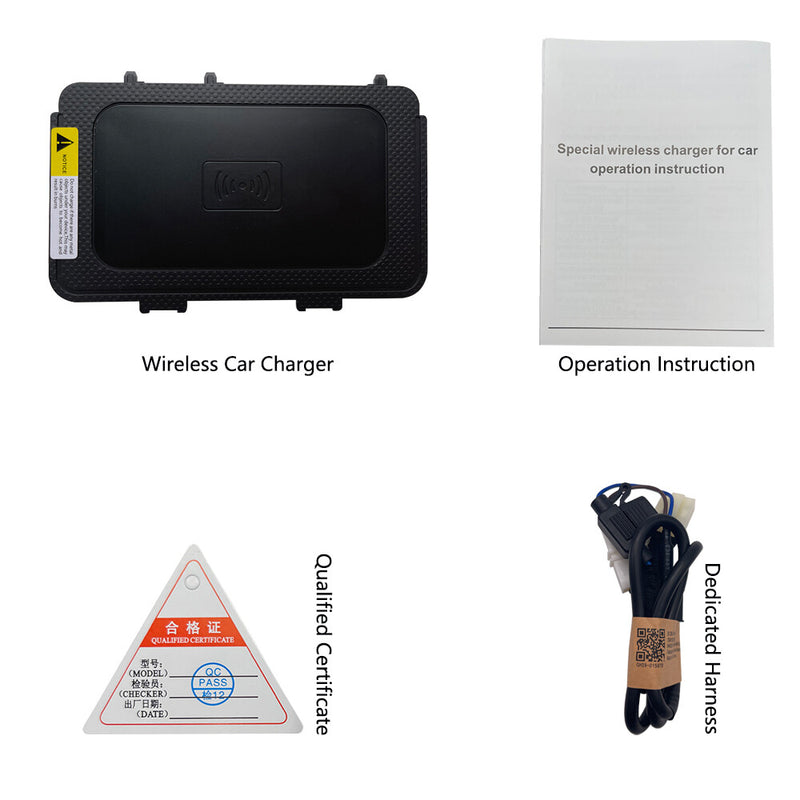 WXZOS Front Center Console Wireless Fast Charging Pad for VW Atlas 2017-2020