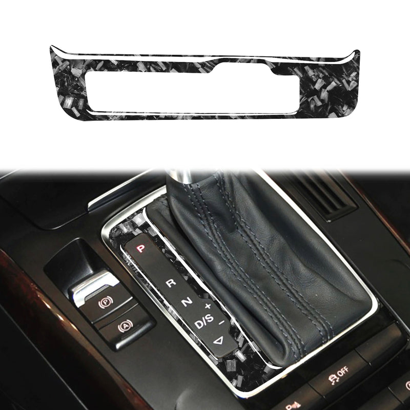 WXZOS Genuine Carbon Fiber Gear Shift Lever Panel Trim for Audi Q5 SQ5 2009-2017