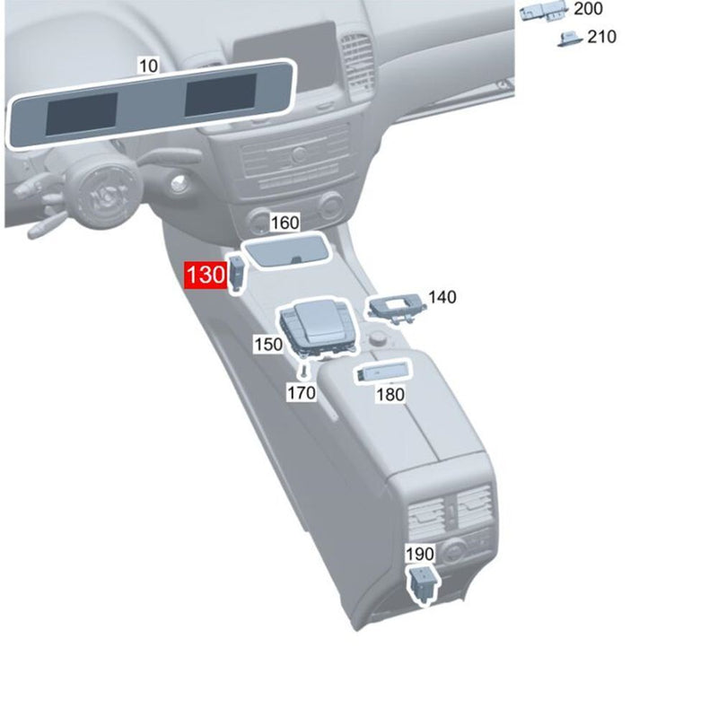 Center Console TYPE-C HUB Charging Port Unit for Mercedes A-class W177 2019-2023