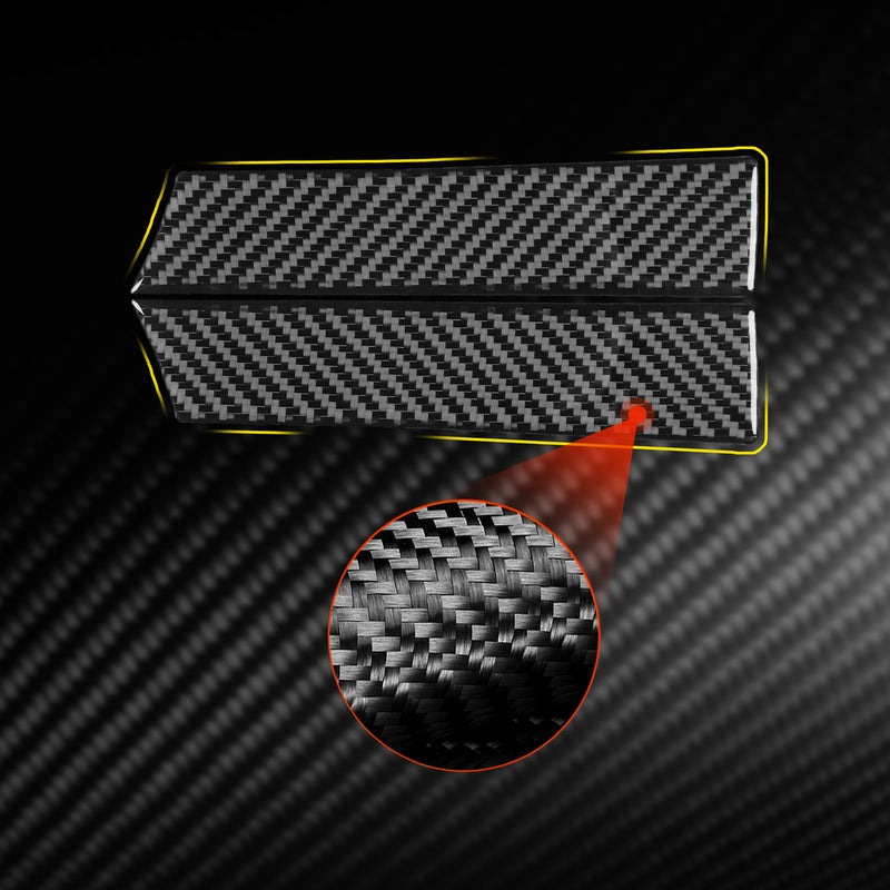 WXZOS Genuine Carbon Fiber Engine Body Cover Trim for Chevrolet Corvette C8 2020-2024