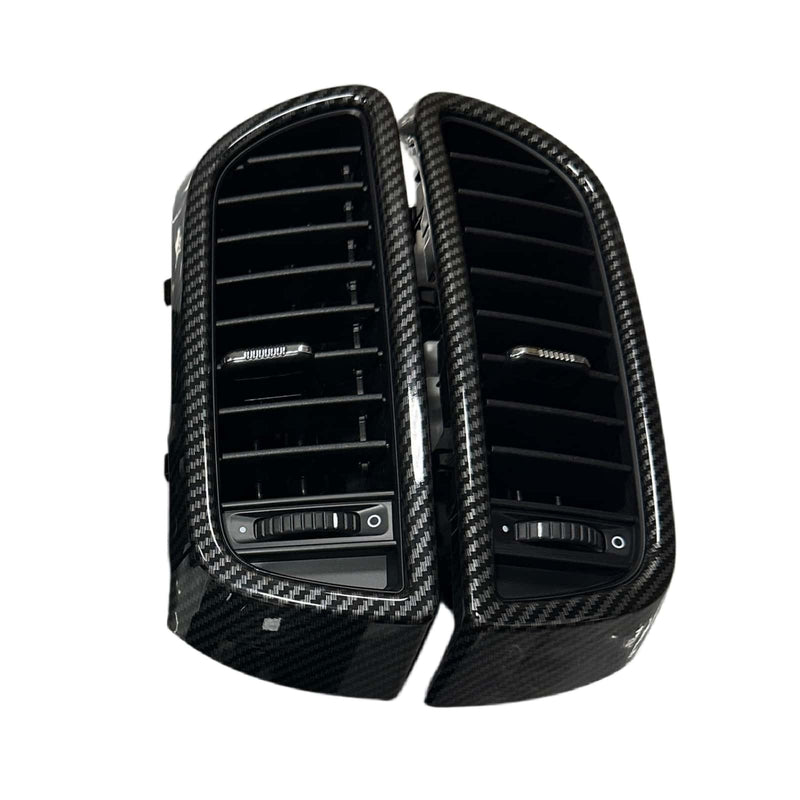 WXZOS Carbon Fiber Pattern Front Dashboard Air Vent for Porsche Cayenne 92A 2011-2016