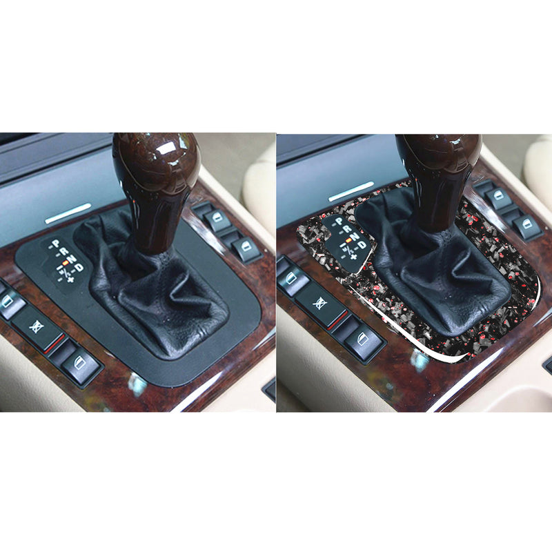 WXZOS Genuine Carbon Fiber Gear Shift Lever Panel Trim for BMW E46 3series 1998-2005
