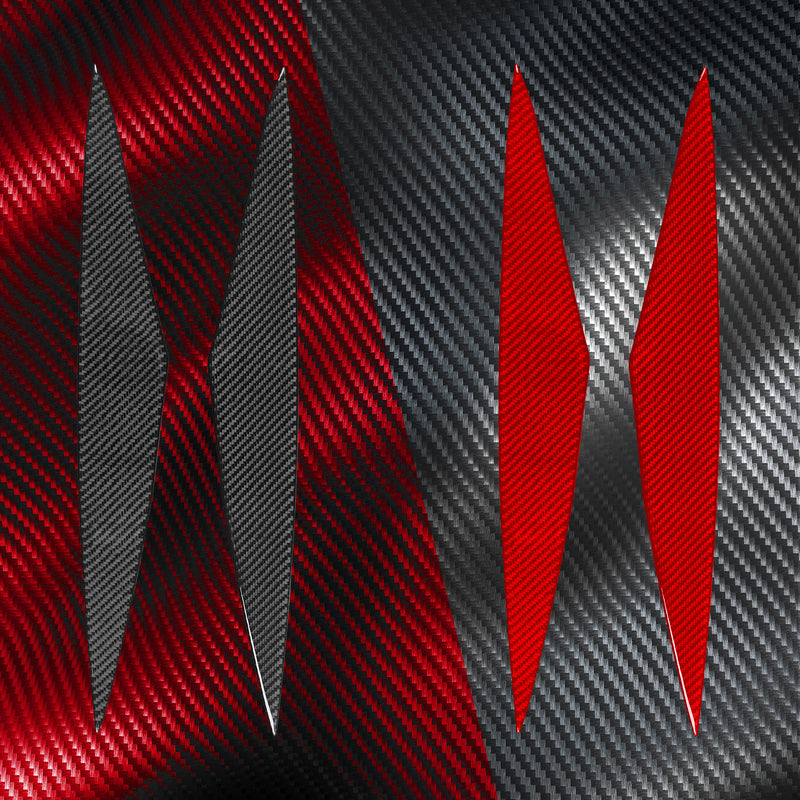 WXZOS Genuine Carbon Fiber Front Splitter Trim for Chevrolet Corvette C8 2020-2024