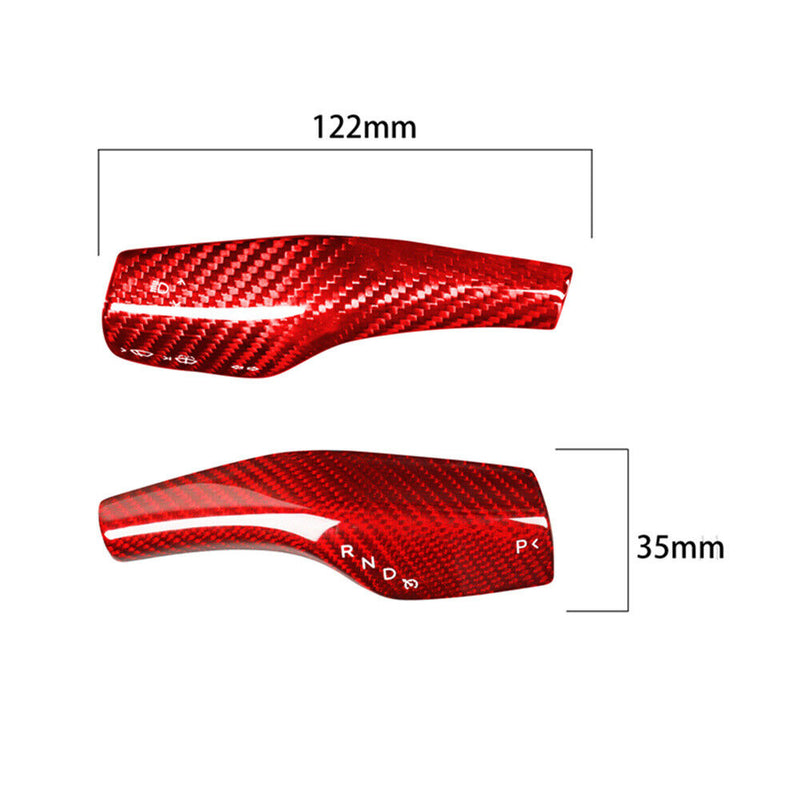 Genuine Carbon Fiber Wiper Gear Shift Lever Cover Trim for Tesla Model 3 2017-22