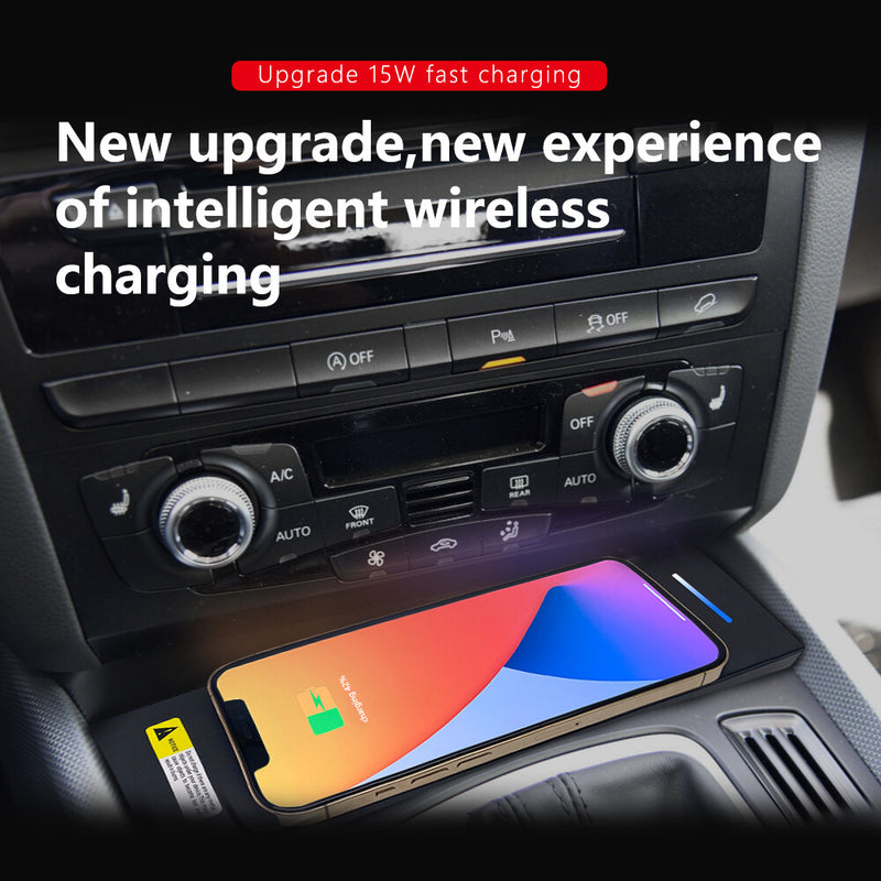 WXZOS Center Console Phone Wireless Fast Charging Pad for Audi Q5 SQ5 2010-2017