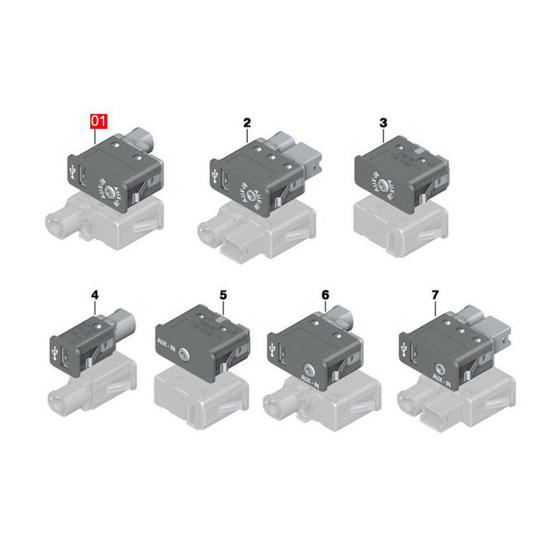 Audio USB Auxiliary Jack 84109237653 for BMW 2007-2013 X5 E70 2008-2013 X6 E71