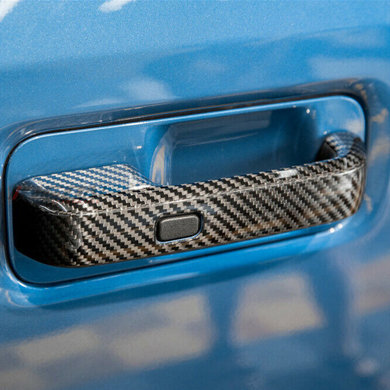 WXZOS Genuine Carbon Fiber Exterior Door Handle Trim Set for Ford F150 2015-2020