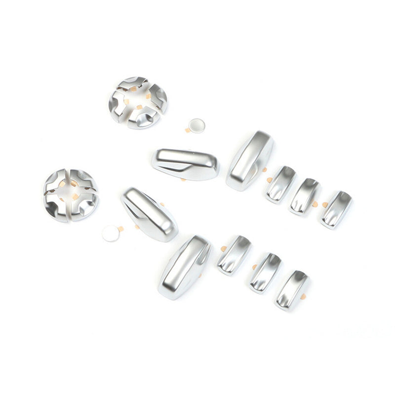 WXZOS 1PC Seat Adjustment Button Cover Trim Chrome Sticker for Porsche 911(992)2019-24