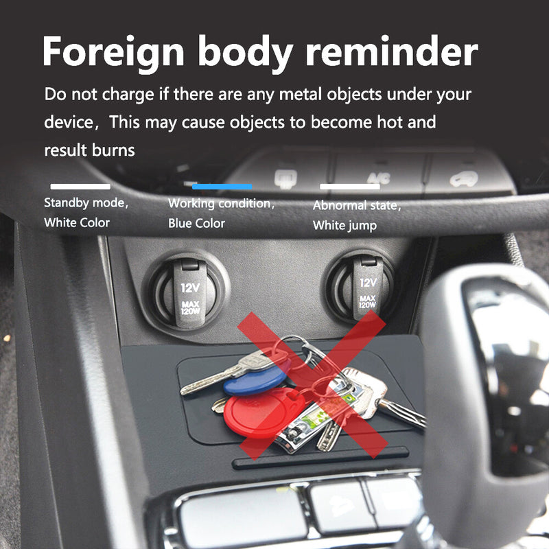WXZOS Center Console Phone Wireless Fast Charging Pad for Hyundai ix25 2015-2019