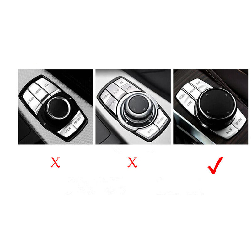 Small Multimedia Knob Cover IDRIVE Button Trim M/// for BMW 5' 6' 7' X3 X4 X5 X6