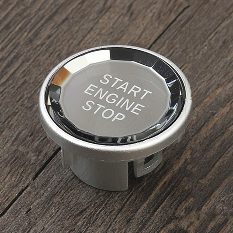 WXZOS Crystal Start Stop Ignition Switch Button Cover for Jaguar F-Pace XF XE 2016-19