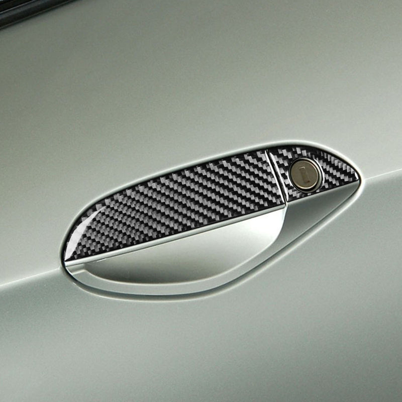 WXZOS Genuine Carbon Fiber Exterior Door Handle Trim for BMW Z4 E89 2009-2015