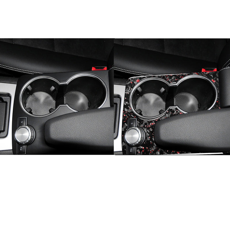 WXZOS Genuine Carbon Fiber Gear Shift Lever Trim for Mercedes W204 C-Class 2007-2013