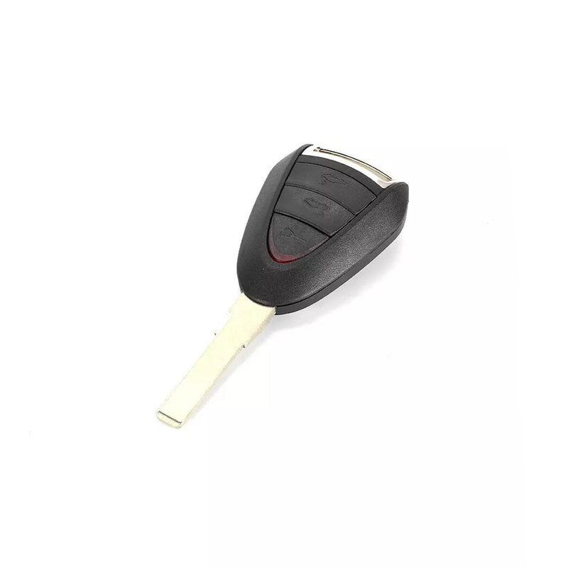WXZOS 2/3 Buttons Remote Key Fob Shell w/Rubber Mat for Porsche Boxster 987 2005-2012