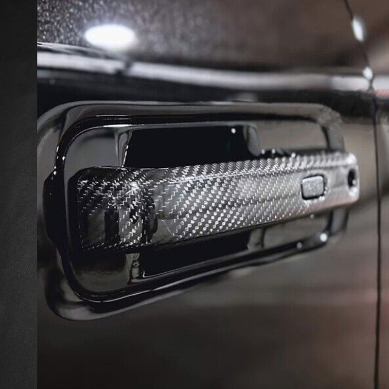 WXZOS Genuine Carbon Fiber Exterior Door Handle Trim Set for Ford F150 2015-2020