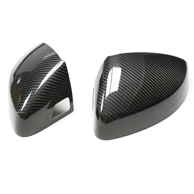 WXZOS Genuine Carbon Fiber Wing Mirror Trim for Audi A3 8V S3 RS3 2014-2019