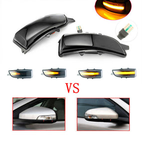 2Pcs LED Dynamic Wing Mirror Turn Indicator Light for Volvo S40 V50 C30 S60 V70
