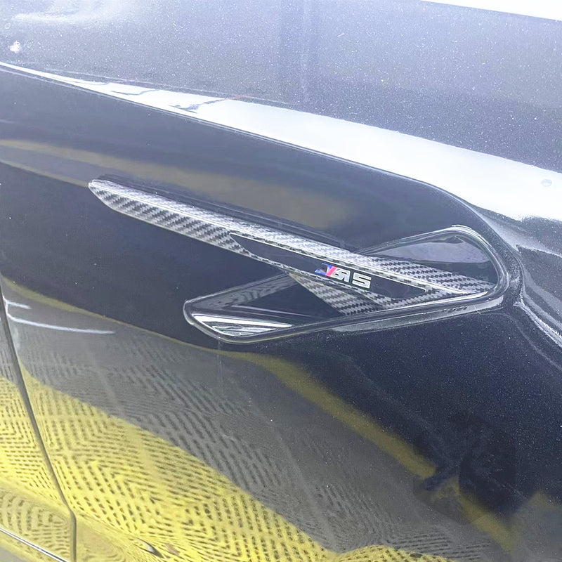 WXZOS Genuine Carbon Fiber Side Fender Emblem for BMW M5 F902018-2020