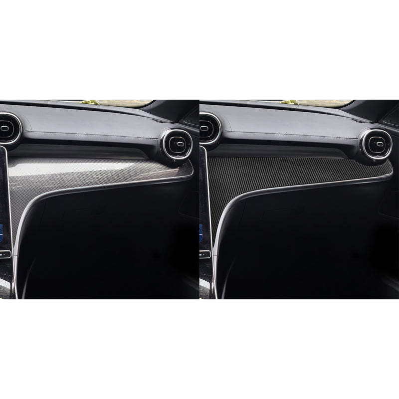 WXZOS Genuine Carbon Fiber ‌Passenger Side Dash Trim for Benz W206 C-class 2022-2024