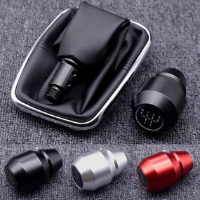 5 Speed Aluminum Alloy Gear Shift Knob w/Gaitor Boot for VW Golf MK4 1999-2004