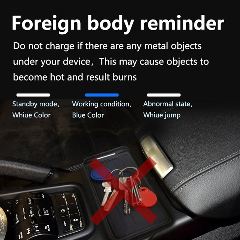 WXZOS Center Console Phone Wireless Fast Charging Pad for Porsche Macan 2014-2022